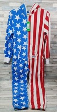 Tipsy Elves American Flag Costume Size Small Halloween Jumpsuit Unisex Adult New