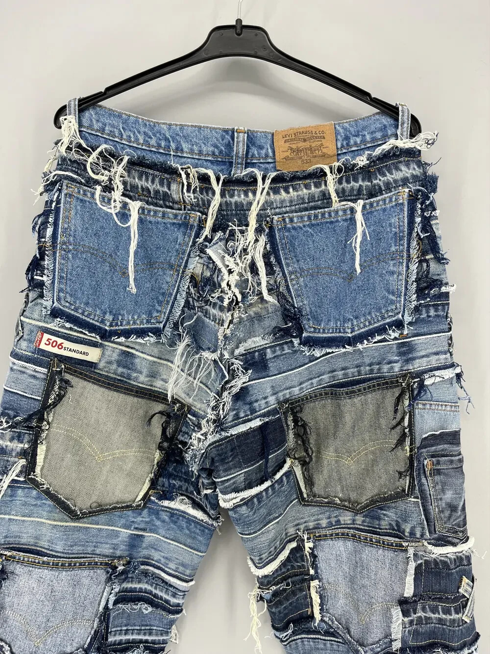 90s Levi’s 633 Patchwork Multipocket Denim Custom… - image 15