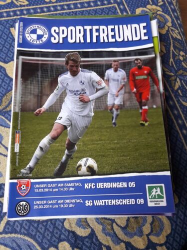 Stadionheft Sportsfreunde Lotte - KFC Uerdingen / SG Wattenscheid  13/14 - 第 1/1 張圖片