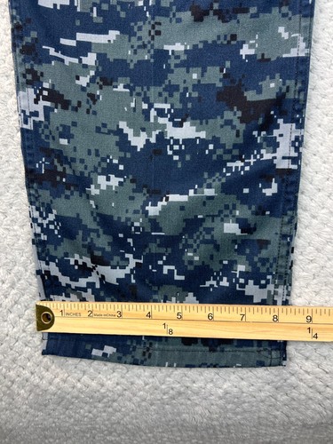 Pantalone US Navy uomo taglia 24x31 blu digitale mimetico cargo largo militare BDU tattico - Foto 7 di 19