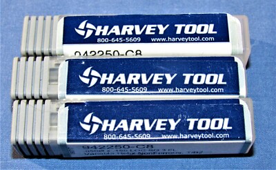 New Harvey Tool Carbide 3 Flute Sharp end mills 0.050 Dia. x .150'' LOC 3 pcs lot