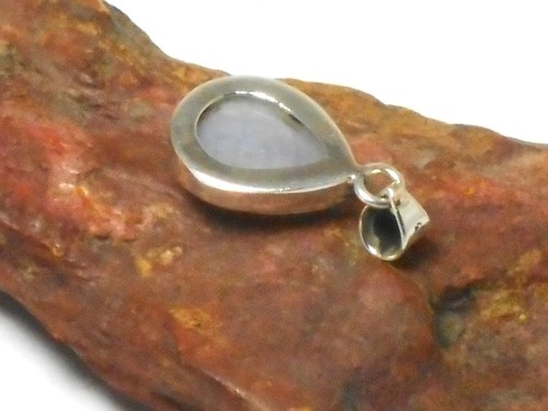Mondstein-Sterling-Silber-925-Edelstein-Anhänger-Geschenk-boxed - Bild 5 von 5