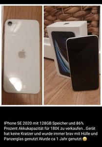 Apple iPhone SE - 128GB - Weiß (Ohne Simlock)