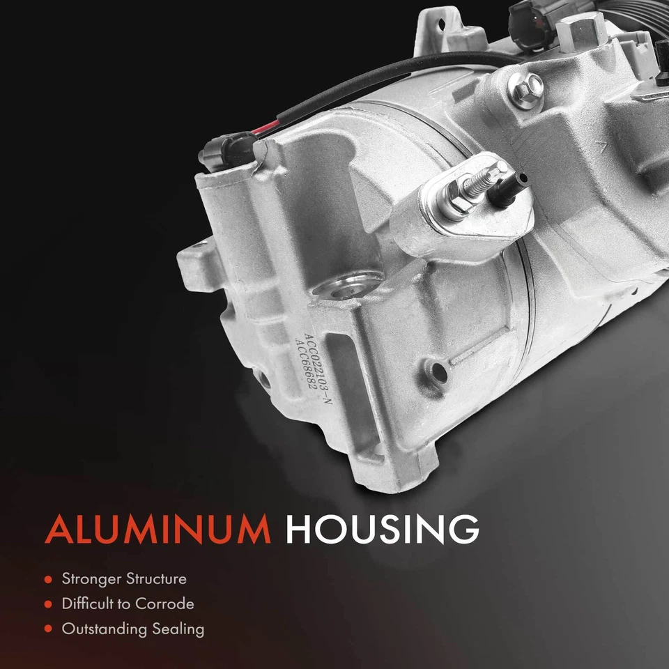 Compresor de aire acondicionado con polea de 7 ranuras para INFINITI Q60 EX37 Nissan 370Z 926001CB0A Foto 3 de 4