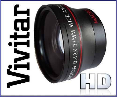 2-PC KIT HD WIDE ANGLE & TELEPHOTO LENS FOR SONY DCR-SR37E DCR-SR38E - Picture 5 of 7