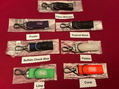 Lug ''Link Key Chain/Key Fob'' New In Package 7 patterns to choose from