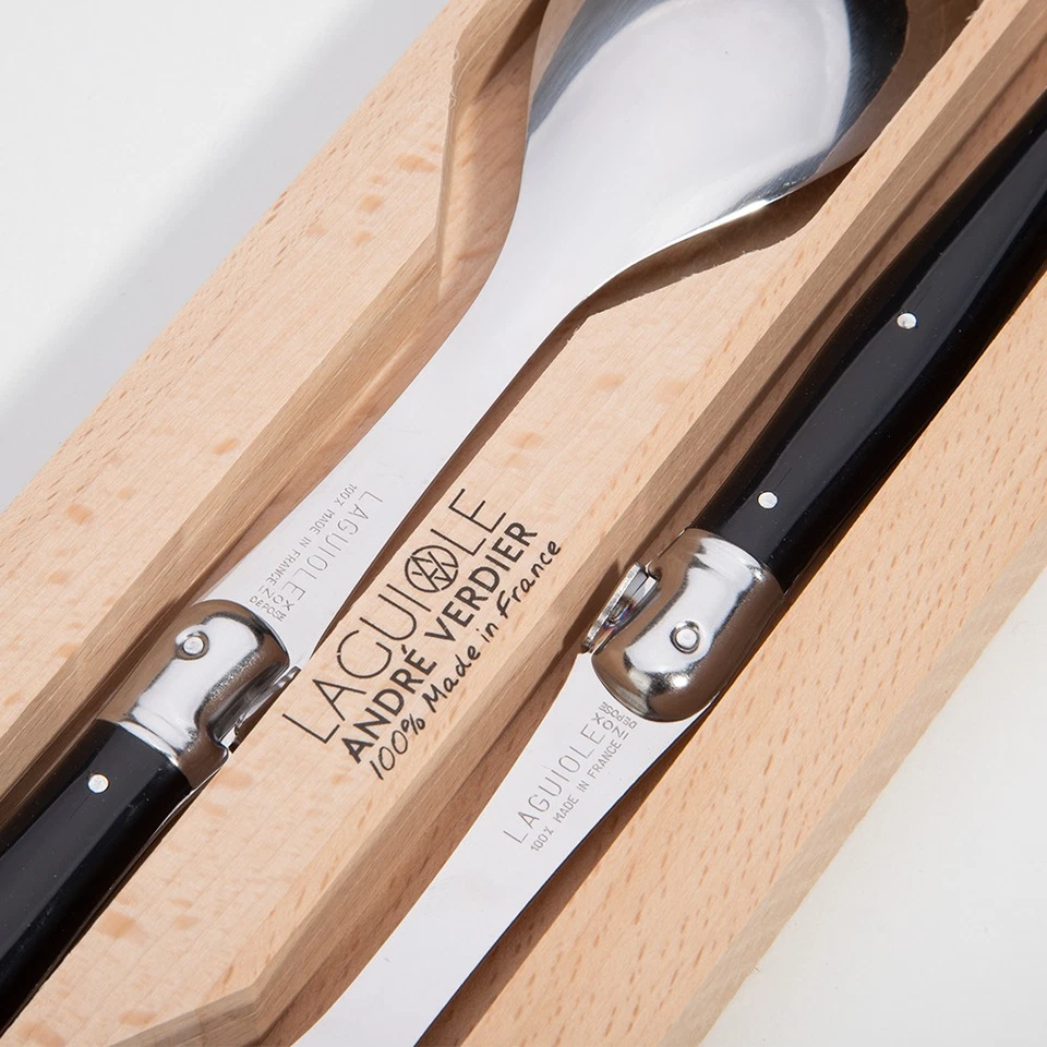 NEW Laguiole Debutante Salad Server Black Set 2pce — 第 4/4 张图片