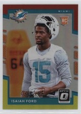 2017 Donruss Optic Rookies Red & Yellow Prizm Isaiah Ford #137 16wc
