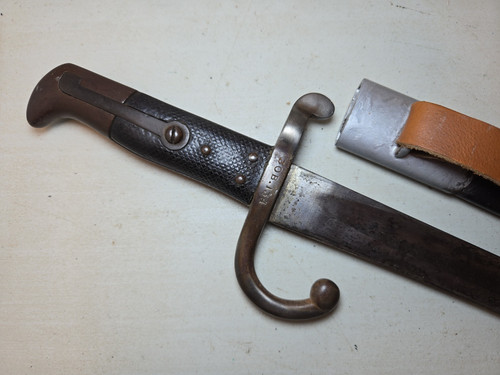 Pre-WWI Danish Model 1867 Remington Rolling Block Saber Sword Bayonet w/Scabbard