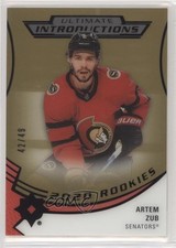 2020-21 Upper Deck Ultimate Collection Introductions Gold 42/49 Artem Zub ty3