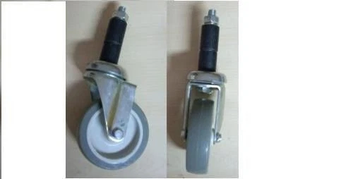 Lenkrolle, Transportrolle, Geräterolle, 59mm, Expanderbefestigung, drehbar - Bild 2 von 2