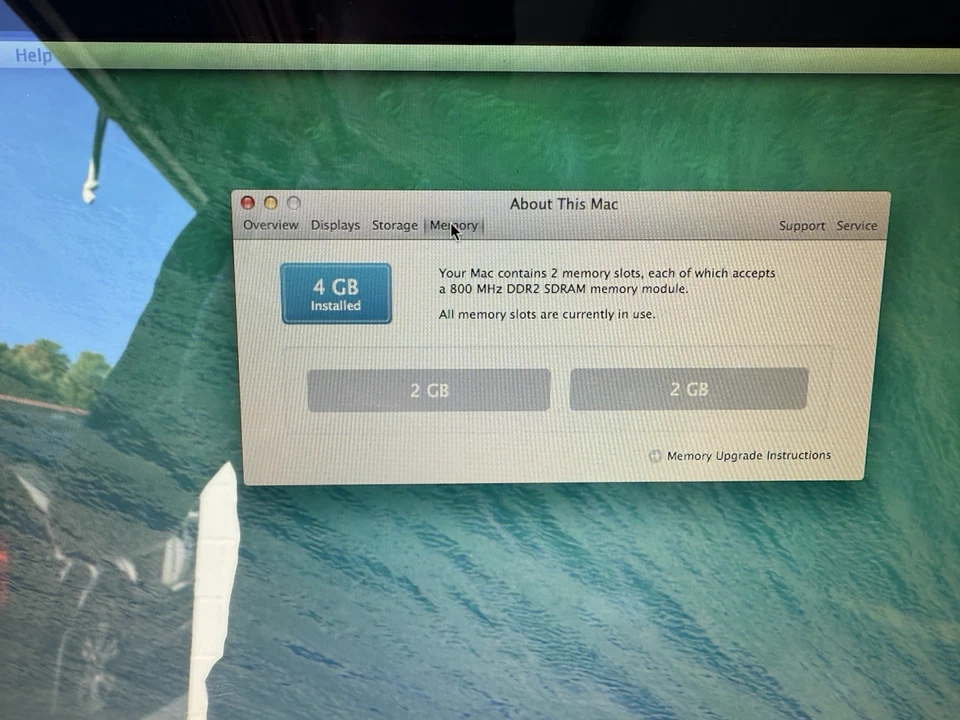 Apple iMac 20" (Early 2008) Intel Core 2 Duo 2.4 GHz 4GB 250GB HDD Desktop A1224 - Image 4 of 4