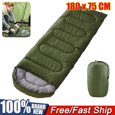 4 Season Single Sleeping Bag - Premium Waterproof Camping Hiking Envelope Bags