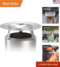 Heat Deflector for Fire Pits - Expand Warmth, 304 Stainless Steel