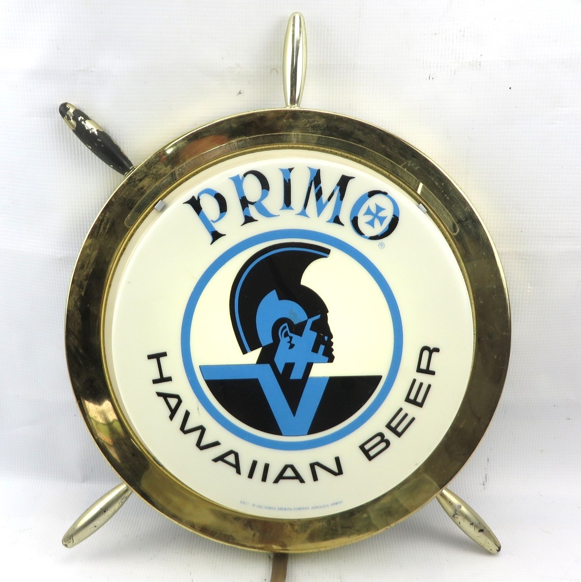 RARE PRIMO HAWAIIAN BEER SIGN 1966 Lighted/Lit Works! Vintage 18