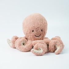 Jellycat London Odell Octopus Pink Peach Plush Stuffed Animal Soft Toy Baby Rare
