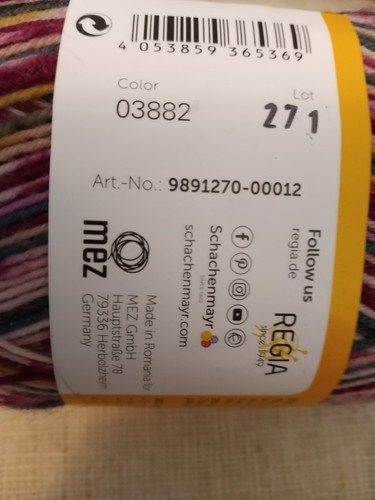Regia Lofoten Color Design Line 4Ply Knitting Sock Yarn #3882 75%Wool 25%Poly - Picture 2 of 5