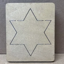 1 Ellison AccuCut Die 6" x 5", Star of David #1B