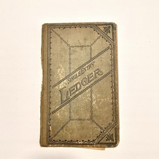 ATQ VTG 1940 Ledger Day Book Old General Store & Cafe Pachuta, MS Ephemera