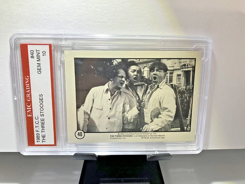 The Three Stooges 1989 TV Show FTCC Card #40 GRADED 10