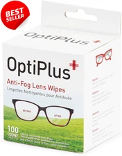 100 Ct Anti-Fog Cleaning Wipes Pre-Moistened for Glasses Lenses Screens Quick Dr