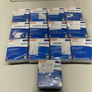 Nicotine Gum Rugby 4mg Exp 2028 Lot Of 13