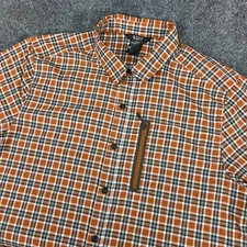 5.11 Work Gear Men's Marksman Utility Tawny Plaid Short SS Size XL UPF 50+