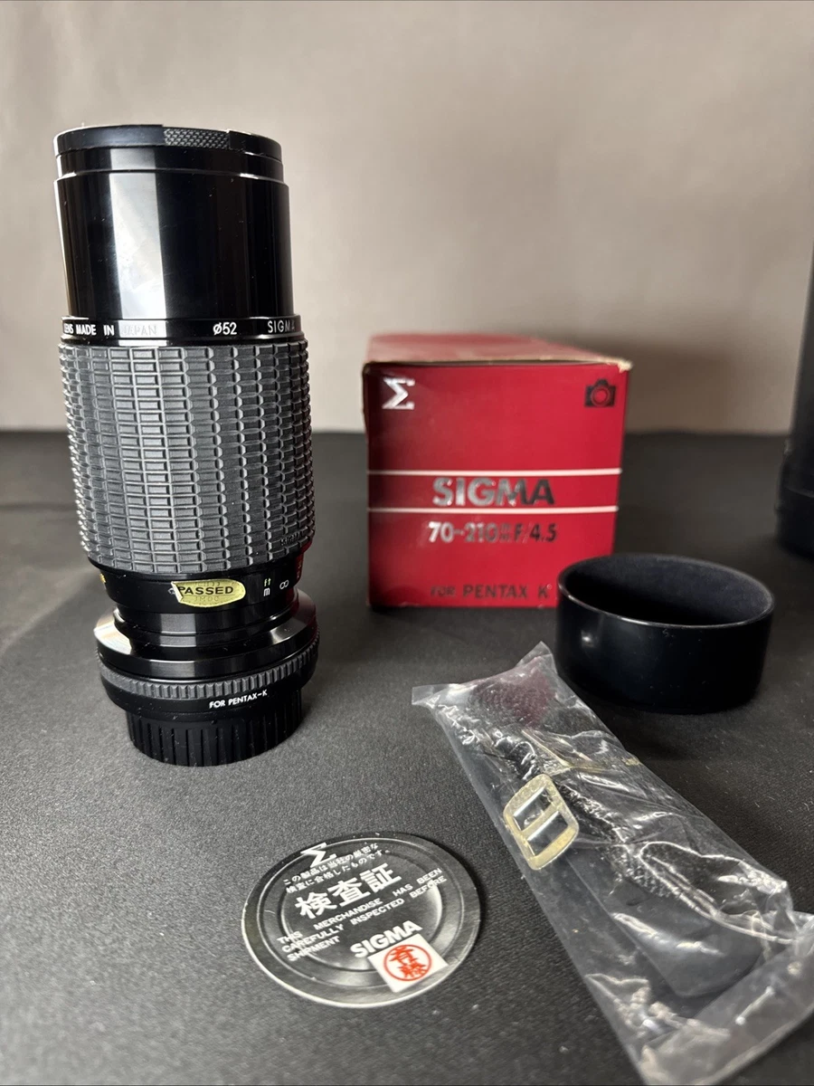 Sigma f/4.5 Camera Lenses 70-210mm Focal Just Listed 2026
