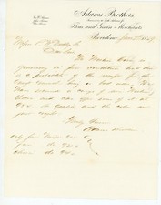 1869 Adams Brothers Providence RI Western Corn Merchants Handwritten Letter sign