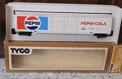 Vintage NUOVO Tyco Scala HO PEPSI-COLA Pubblicità 62' Reefer Boxcar 361F