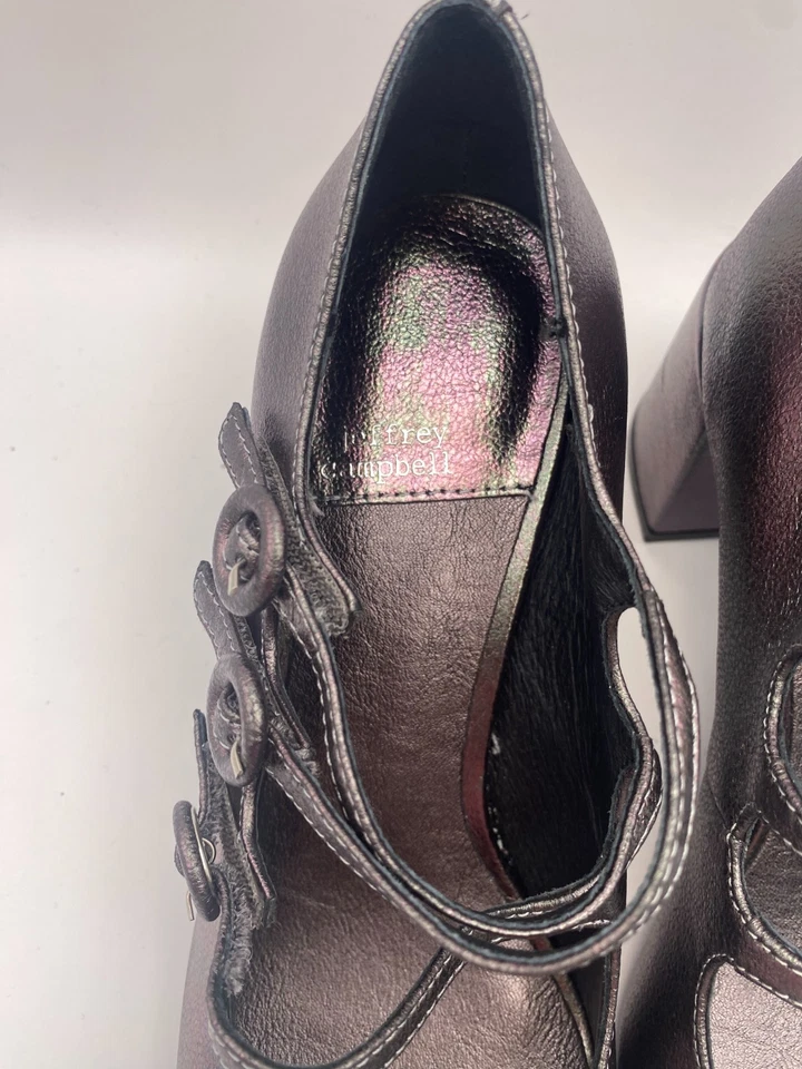 Bomba para mujer Jeffrey Campbell pistola metal Tierz Mary Jane talla 8 Foto 3 de 4