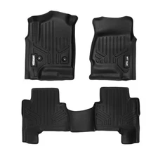 Smartliner Black 1st & 2nd Row Floor Liners for Cadillac Escalade