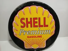 Retro Shell Premium Gas Sign Metal Tin Gasoline Oil