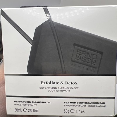 Erno Laszlo Sea Mud Cleanse Exfoliate Detox Cleansing Bar & Oil Duo Set
