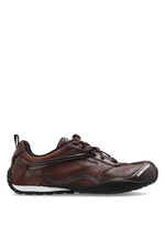 BALENCIAGA 1090 Radar Brown Black Leather Sneakers New  Authentic
