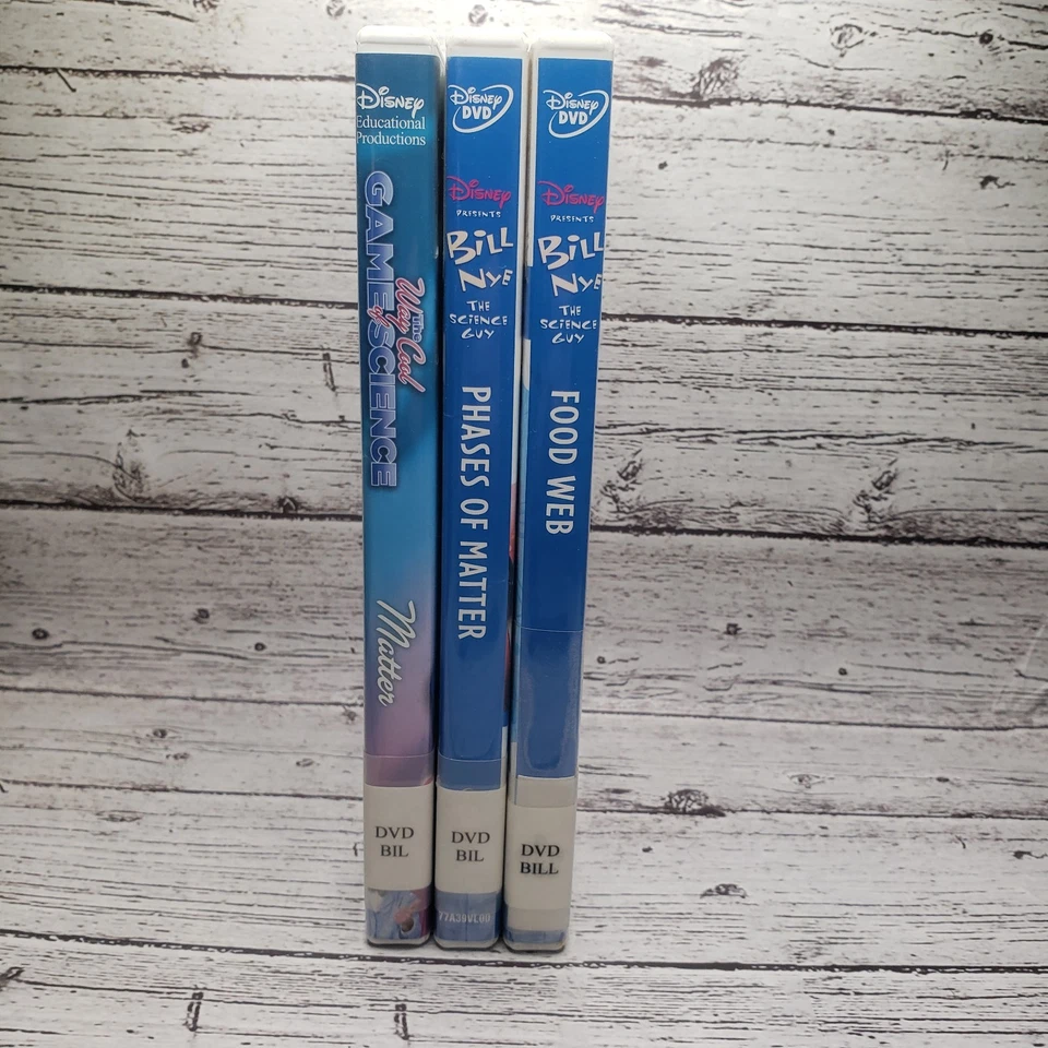 (3) Disney Presents Bill Nye The Science Guy DVD Lot Food Web, Phases Of Matter - Image 3 of 4