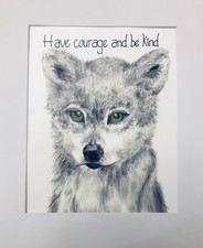 Wolf Art Print, Inspirational Quote, Animal Wall Decor