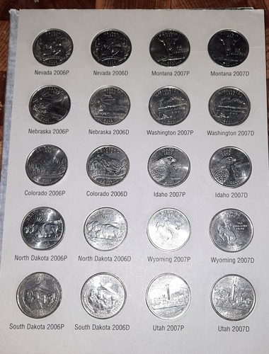 Washington Quarters State Collection 1999-2009 P&D Mint-Complete Set 110 Coins - Picture 9 of 10