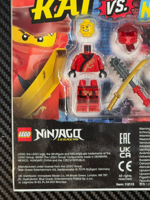 Lego Ninjago Legacy Kai vs. Nindroid Blister Pack, Model # 112113