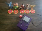 Vintage Pokemon TOMY CGTSJ 2" Figures w/ Disks Lot of 5 + BattlePoke Blaster