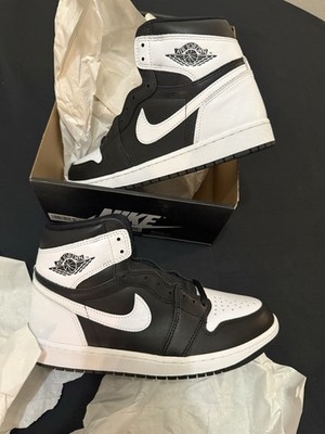 Jordan Air Jordan 1 Retro High OG Black/White Leather DZ5485-010 High Top Men's