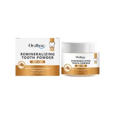 Oralhoe Turmeric Tooth Cleaning Powder Gently Cleans Teeth Tartar Daily Care Tee