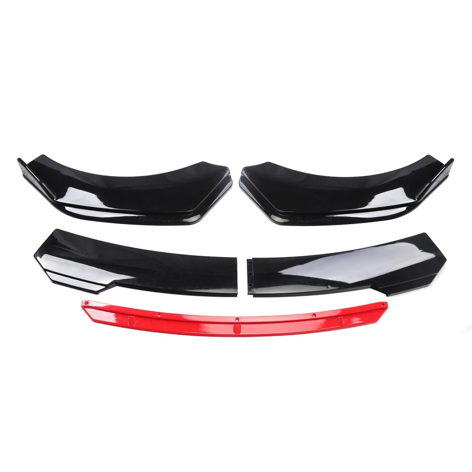 For Lexus RX350 RX350H RX450 Front Bumper Lip Spoiler Splitter Glossy Black Red Foto 3 de 4