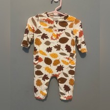 Angel Dear Fall Leaves Print bamboo 3-6 month