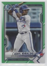 2021 Bowman Draft Chrome Green Refractor 2/99 Miguel Hiraldo #BDC-98 0w47