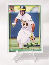 2026 Topps Series 1 1991 Topps #T91-52 Rickey Henderson Oakland Athletics NY HOF