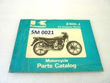 Catalogo parti ricambio Kawasaki Z400 J ricambi ORIGINALE eng Parts Catalog d...