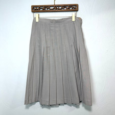 Vintage Ira Joyce Gray Pleated Midi Skirt Size 14 Made In USA Casual Womens