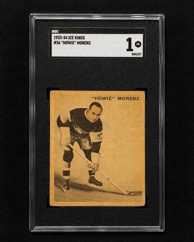 Howie Morenz #36 1933 World Wide Gum Ice Kings card