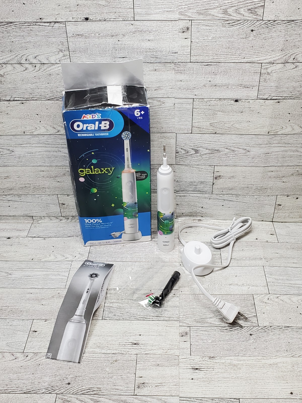 Oral-B Kids Electric Toothbrush with Pressure Sensor & Timer, Refurbished